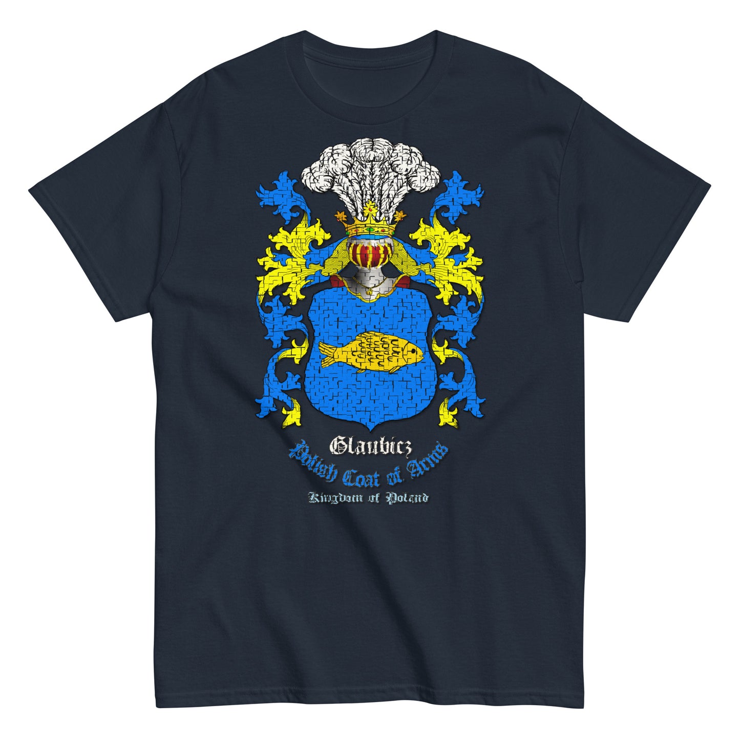 Glaubicz Herb Koszulka, Herb Rodowy Koszulka, Glaubicz Coats of Arms Tee, Comancha Graphics,