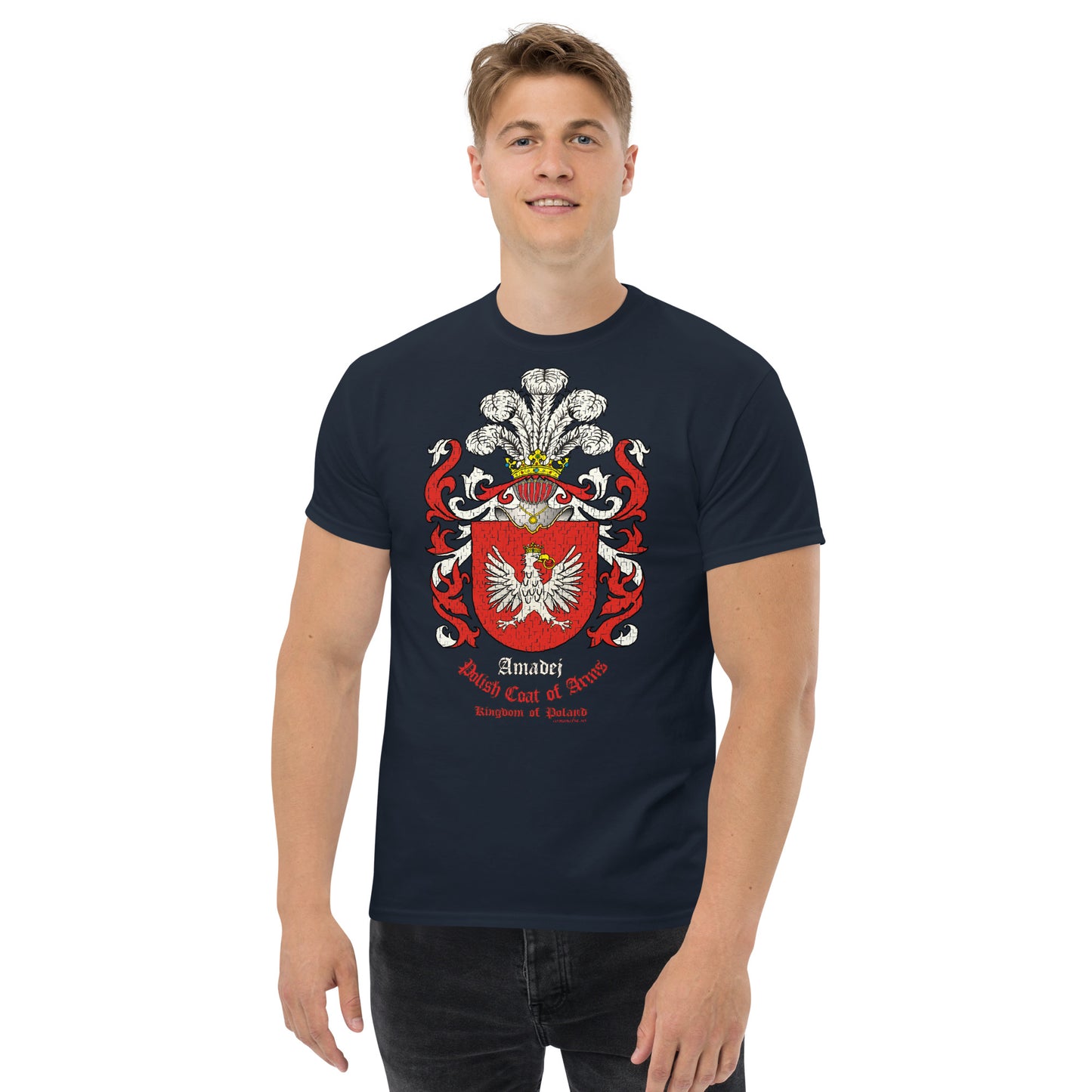 Amadej Herb Koszulka, Herb Rodowy Koszulka, Amadej Coats of Arms Tee, Comancha Graphics tee,