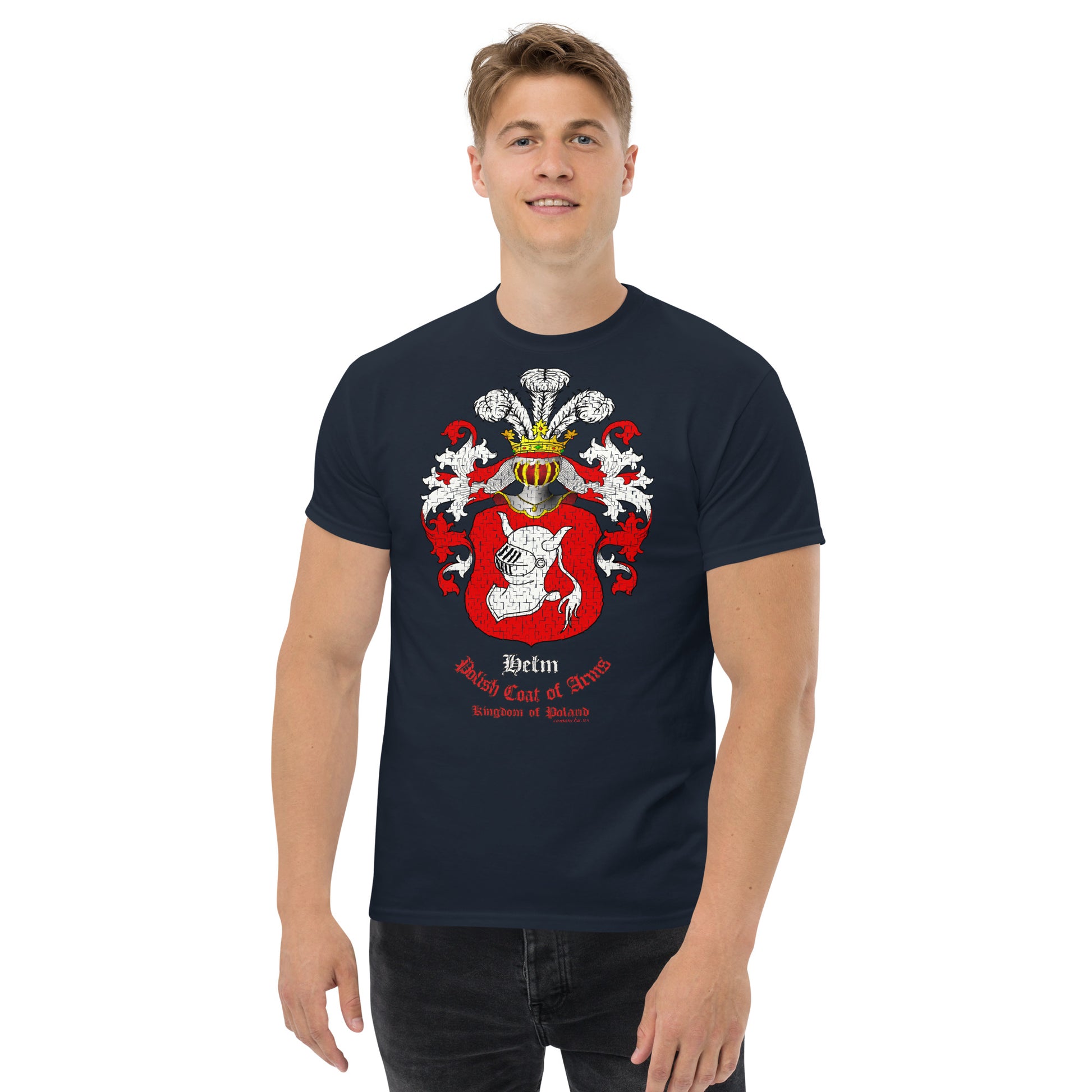 Helm Herb Koszulka, Polskie Herby Rodowe Koszulki, Helm coats of arms t-shirt, Comancha Graphics,