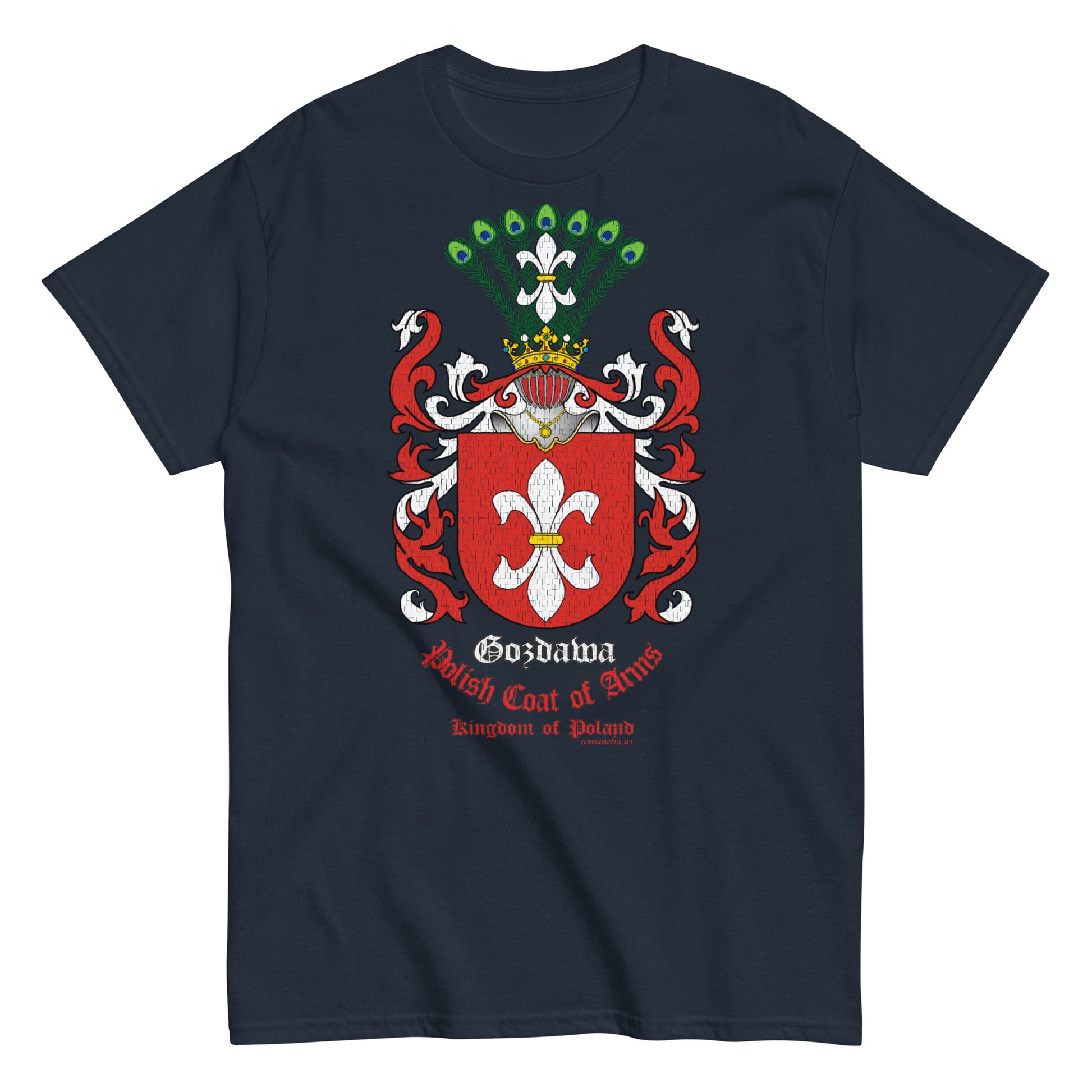 Gozdawa Herb Koszulka, Polskie Herby Rodowe Koszulki, Gozdawa coats of arms tee, Comancha Graphics,