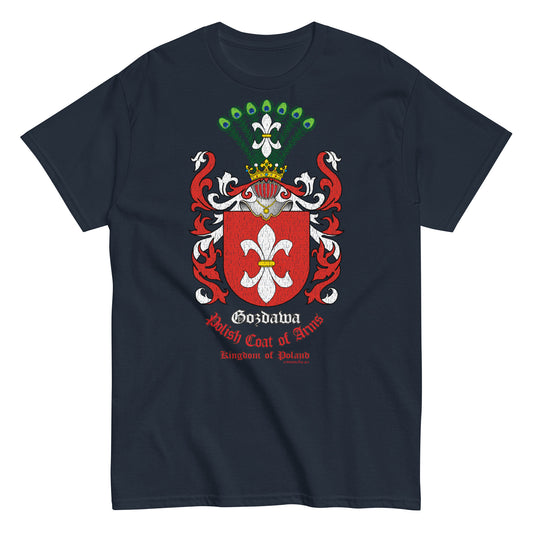 Gozdawa Herb Koszulka, Polskie Herby Rodowe Koszulki, Gozdawa coats of arms tee, Comancha Graphics,