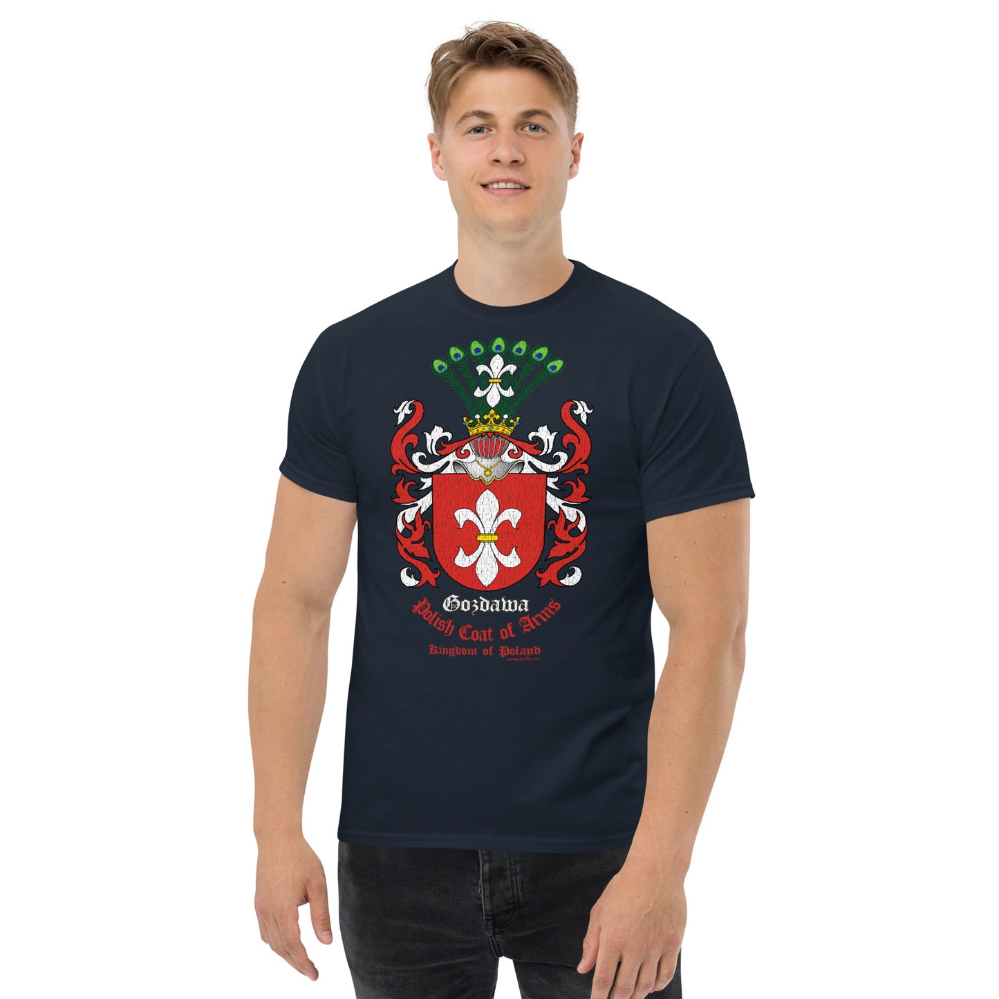 Gozdawa Herb Koszulka, Polskie Herby Rodowe Koszulki, Gozdawa coats of arms tee, Comancha Graphics,