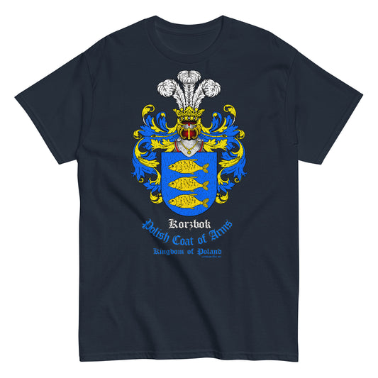 Korzbok Herb Koszulka, Polskie Herby Rodowe Koszulki, Korzbok coats of arms t-shirt, Comancha Graphics,