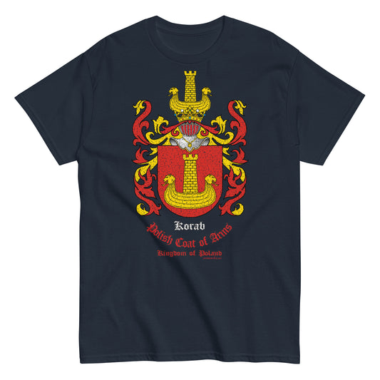 Korab Herb Koszulka, Polskie Herby Rodowe Koszulki, Korab coats of arms t-shirt, Comancha Graphics,