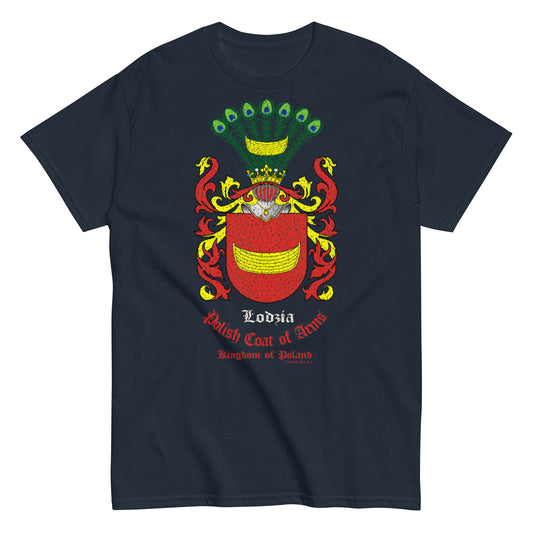 Lodzia Herb Koszulka, Polskie Herby Rodowe Koszulki, Lodzia coats of arms t-shirt, Comancha Graphics,