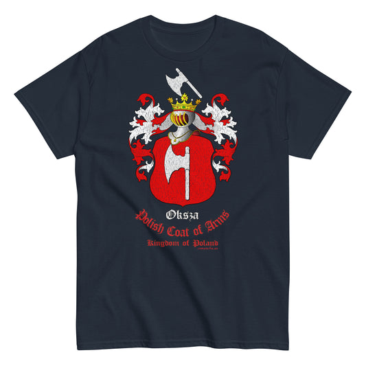 Oksza Herb Koszulka, Polskie Herby Rodowe Koszulki, Oksza coats of arms t-shirt, Comancha Graphics,