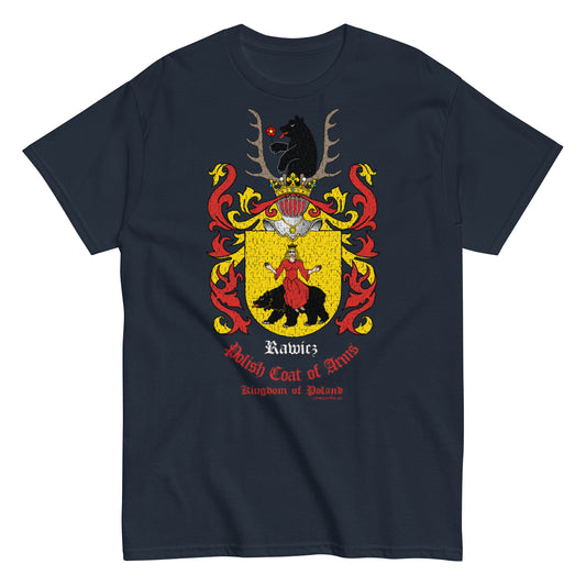 Rawicz Herb Koszulka, Polskie Herby Rodowe Koszulki, Rawicz coats of arms t-shirt, Comancha Graphics,