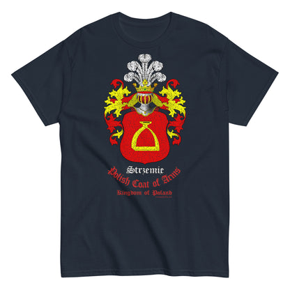 Strzemie Herb szlachecki Koszulka, Polski herb rodowy koszulka, Strzemie coats of arms t-shirt, Comancha Graphics,