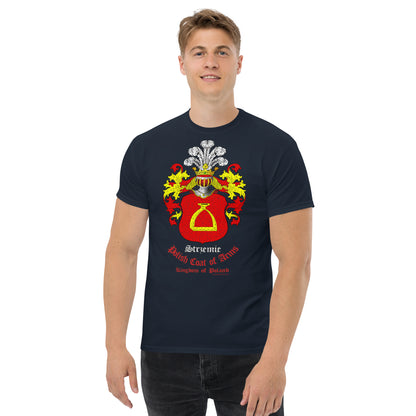 Strzemie Herb szlachecki Koszulka, Polski herb rodowy koszulka, Strzemie coats of arms t-shirt, Comancha Graphics,