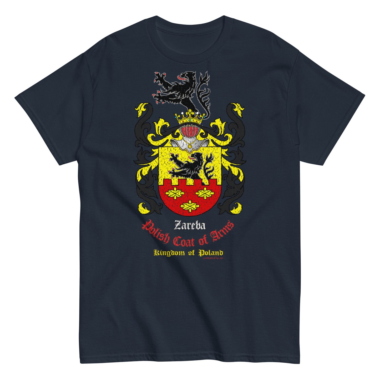 Zareba Herb szlachecki Koszulka, Polski herb rodowy koszulka, Zareba coats of arms t-shirt, Comancha Graphics,