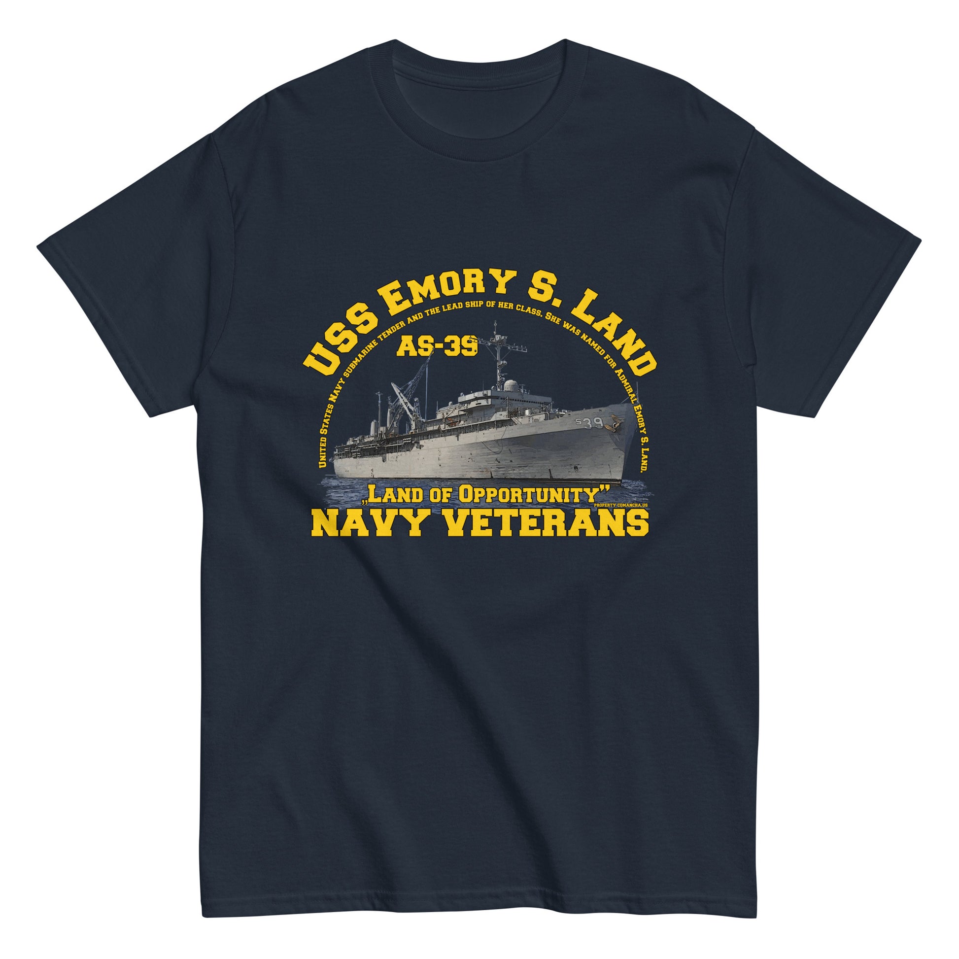 USS EMORY S LAND AS-39 classic tee