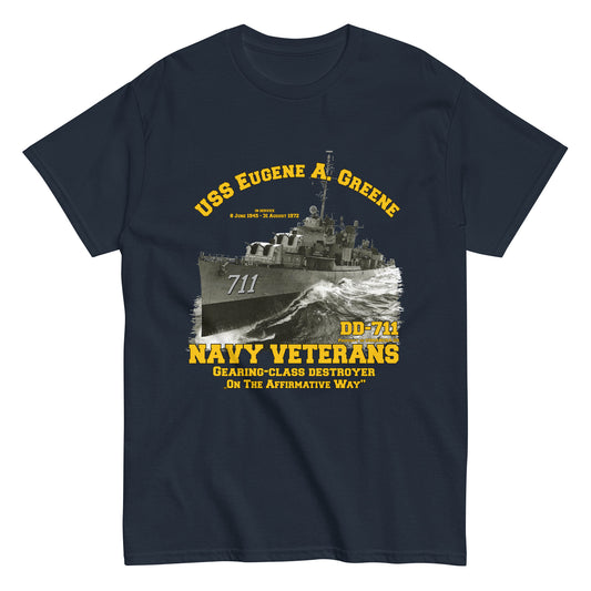 USS EUGENE A. GREENE DD-711 Destroyer T-shirt, US NAVY T-shirt,