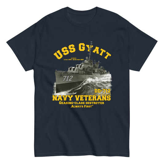 USS GYATT veterans tee,