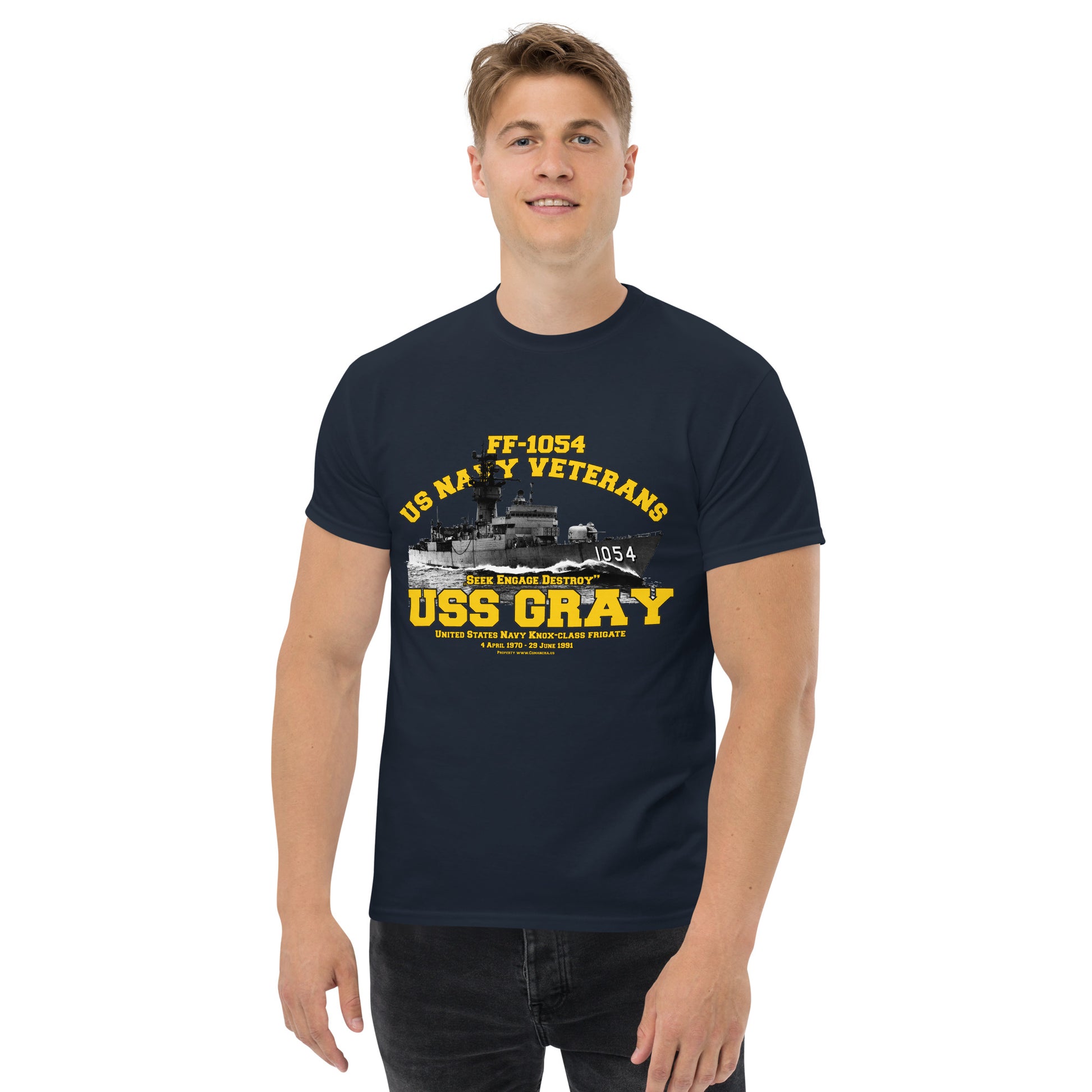 USS FRAY FF-1054 Frigate T-shirt, USS FRAY T-shirt, US NAVY Veterans tee, 