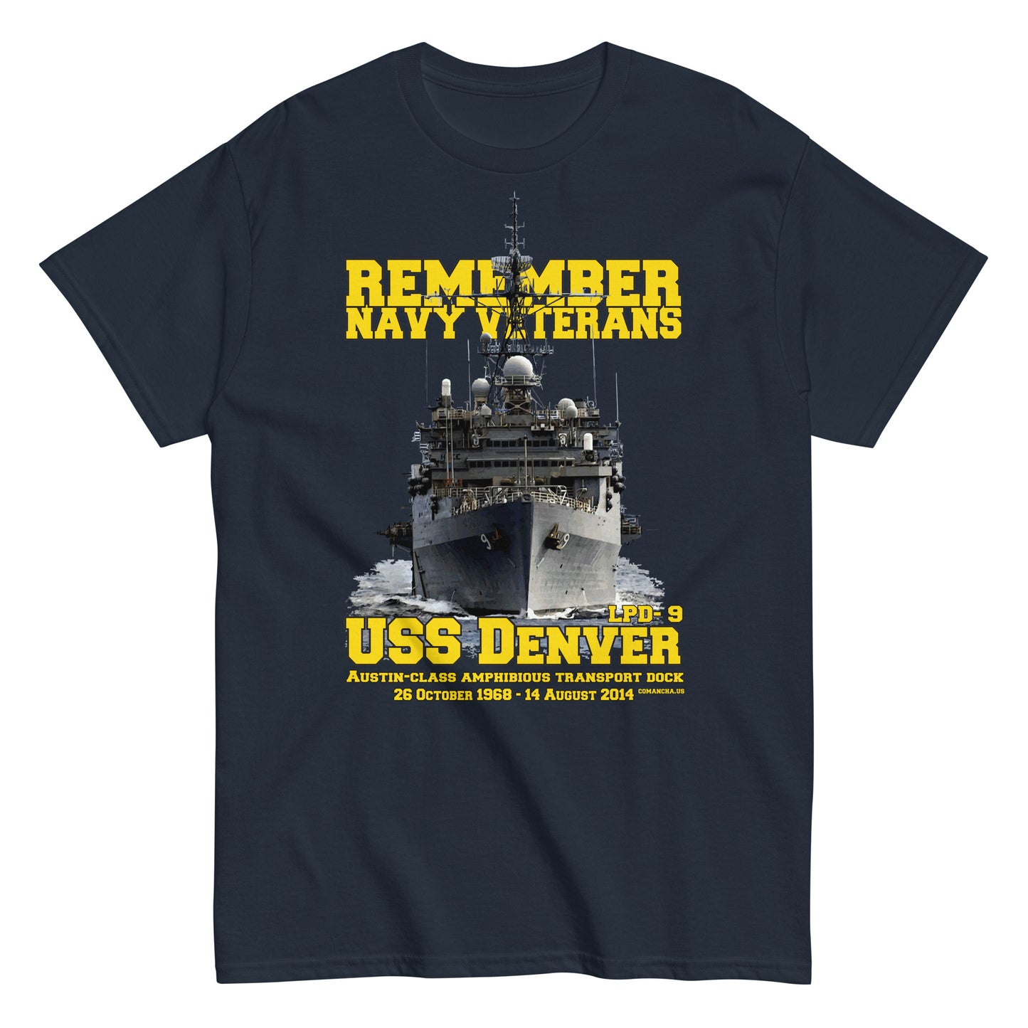 USS DENVER LPD-9 Navy Veterans t-shirt