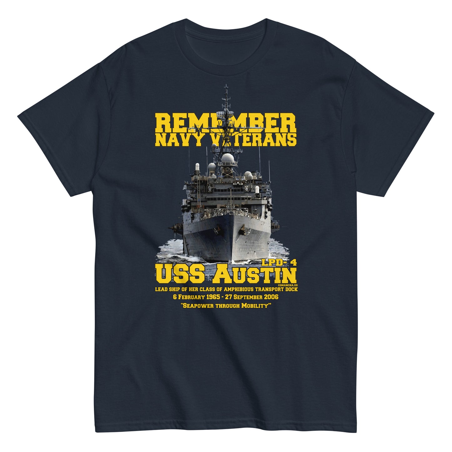 USS AUSTIN LPD-4 Veterans T-shirt,