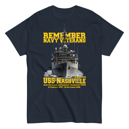 USS NASHVILLE LPD-13 Veterans t-shirt