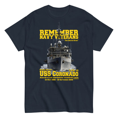 USS CORONADO LPD-11 Veterans T-shirt,