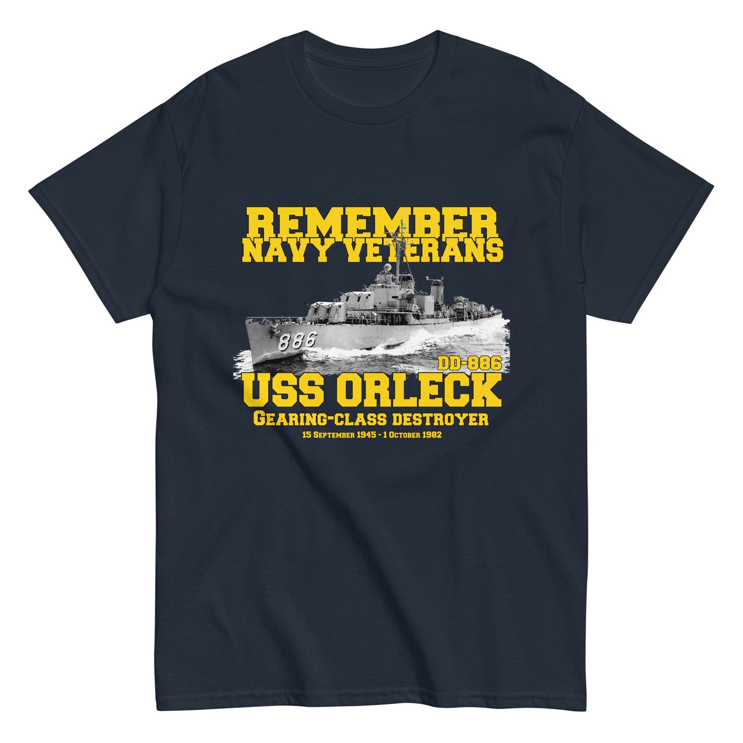 USS Orleck DD-886 Destroyer T-shirt,