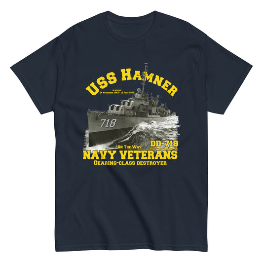 USS Hamner DD 718 Destroyer T-shirt,