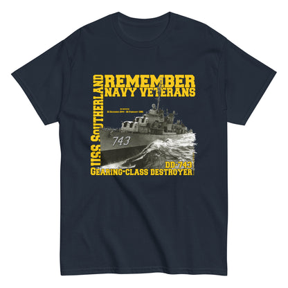 USS Southerland DD-743 Destroyer T-shirt