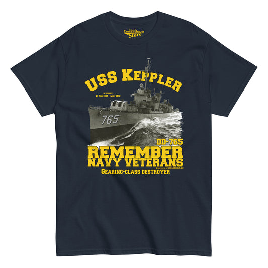 USS Keppler DD-765 Navy destroyer Veterans tee