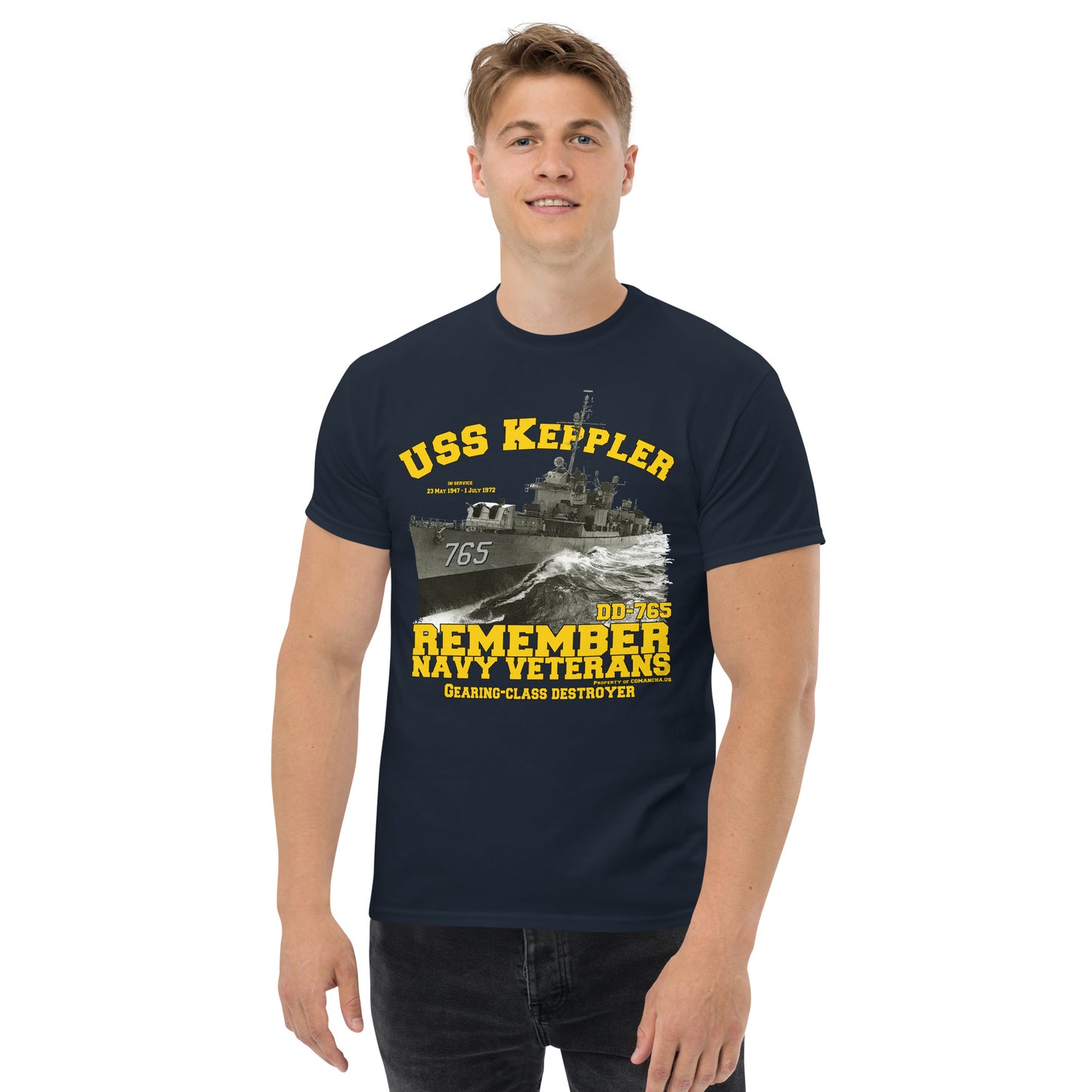 USS Keppler DD-765 Navy destroyer Veterans tee