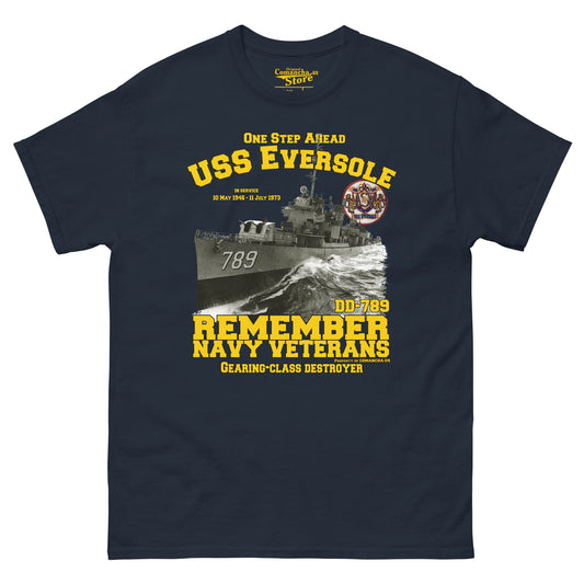 USS Eversole DD-789 Destroyer Veterans T-shirt