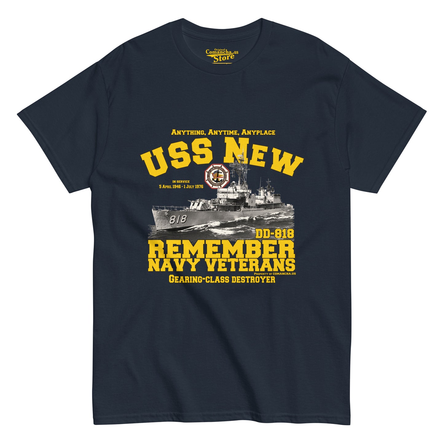 USS New DD-818 Destroyer t-shirt,