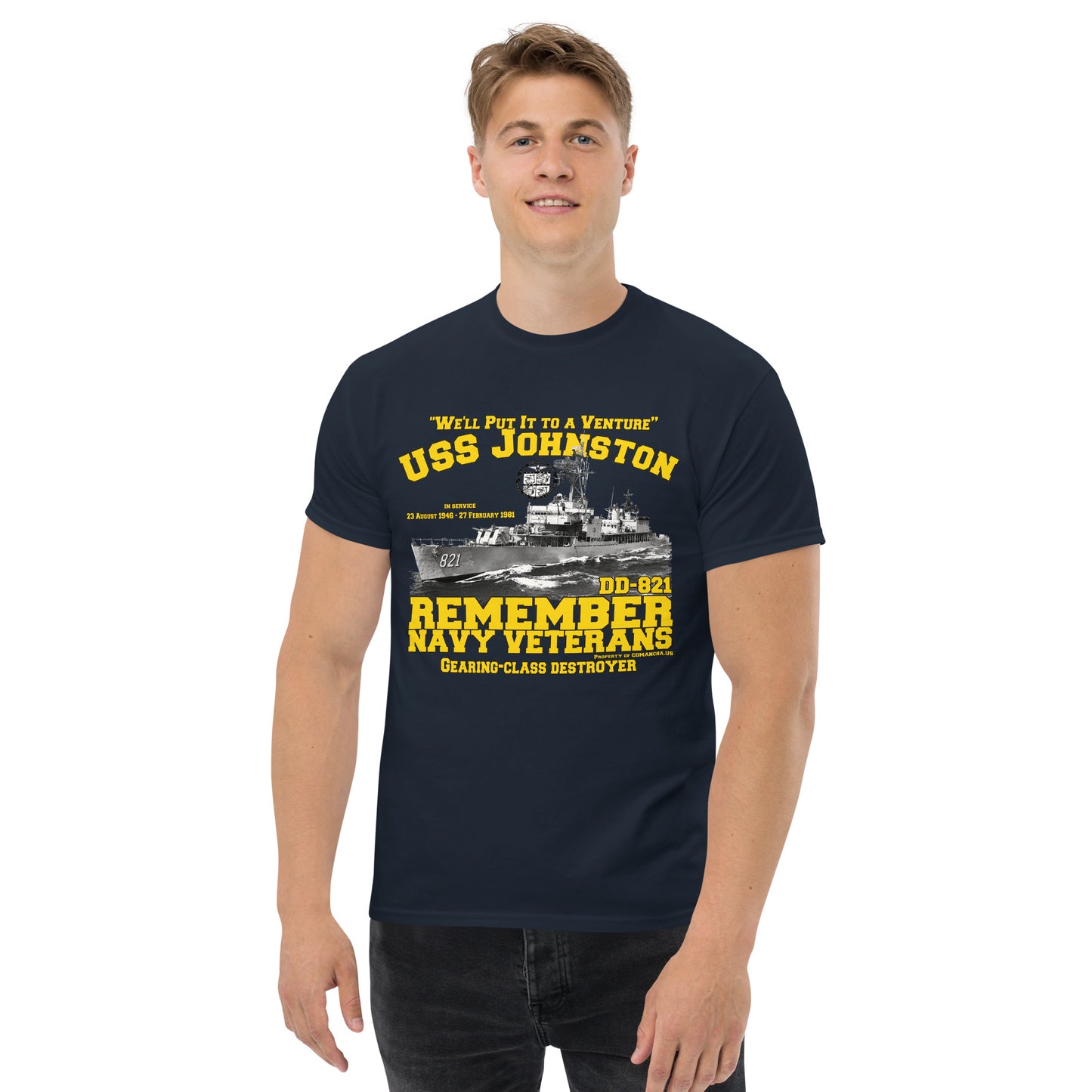 USS Johnston DD-821 Destroyer T-shirt