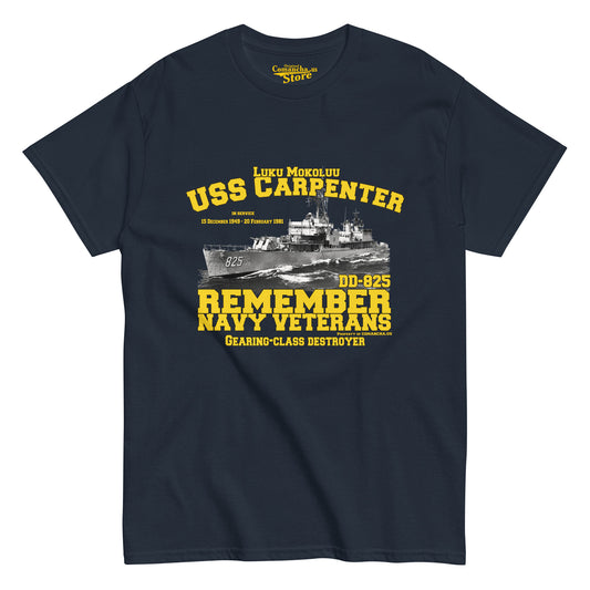 USS Carpenter DD-825 Destroyer t-shirt