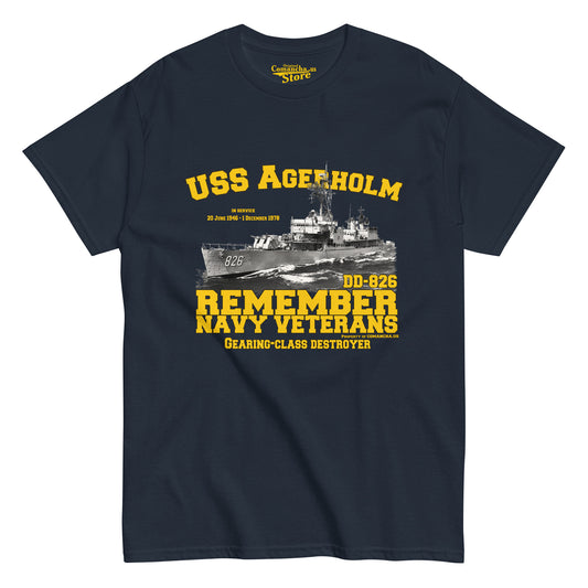 USS Agerholm DD-826 Destroyer T-shirt