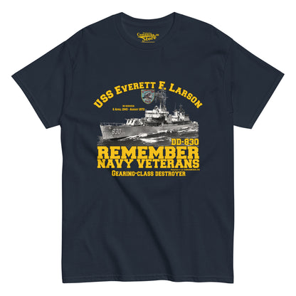 USS Everett F. Larson DD-830 Destroyer T-shirt,