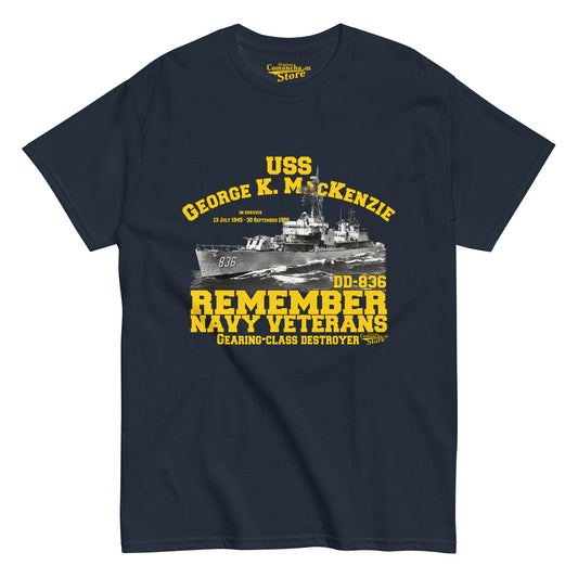 USS George K MacKenzie DD-836 t-shirt