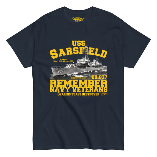 USS Sarsfield DD-837 T-Shirt,