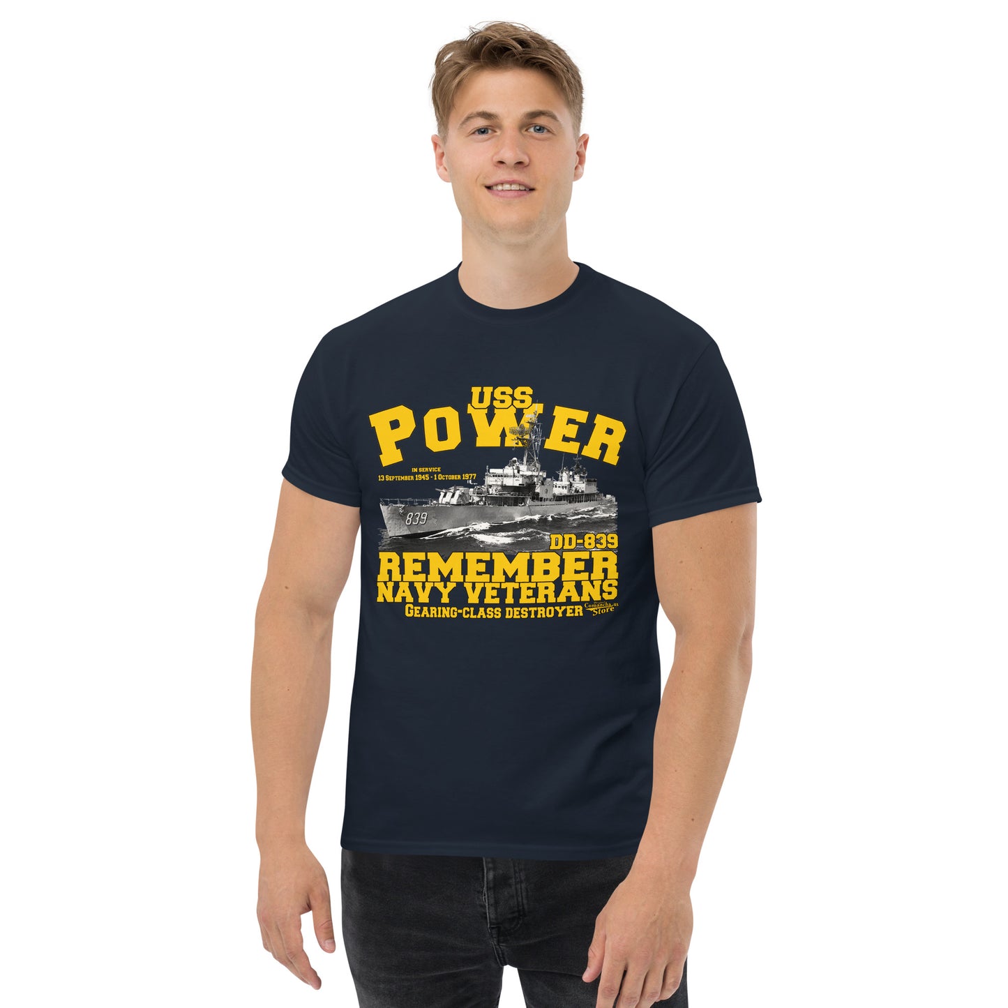 USS Power DD-839 Destroyer t-shirt,