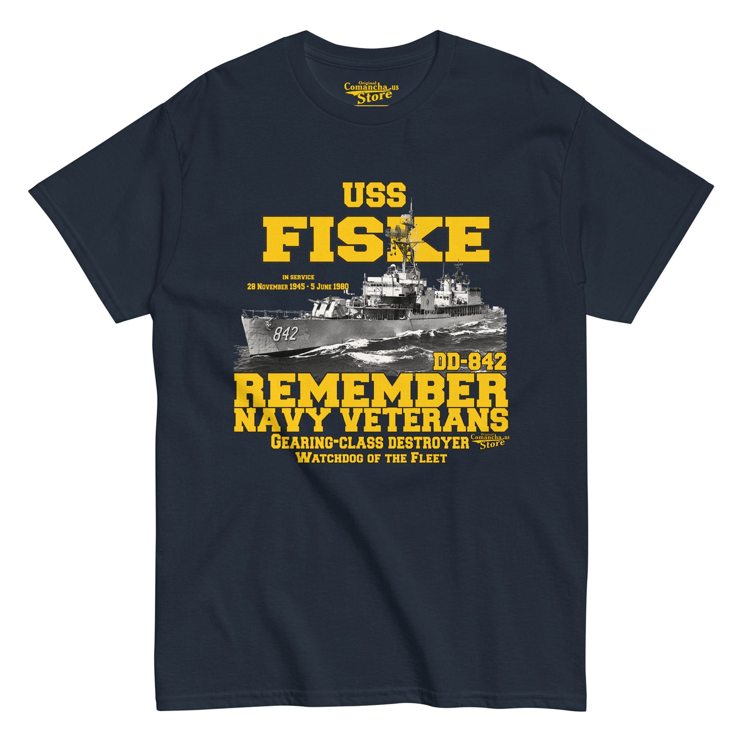 USS Fiske DD-842 Destroyer t-shirt,