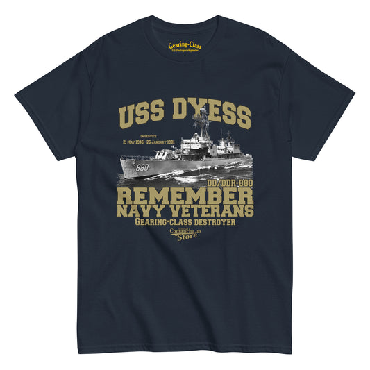 USS Dyess DD-880 Shipmates T-shirt