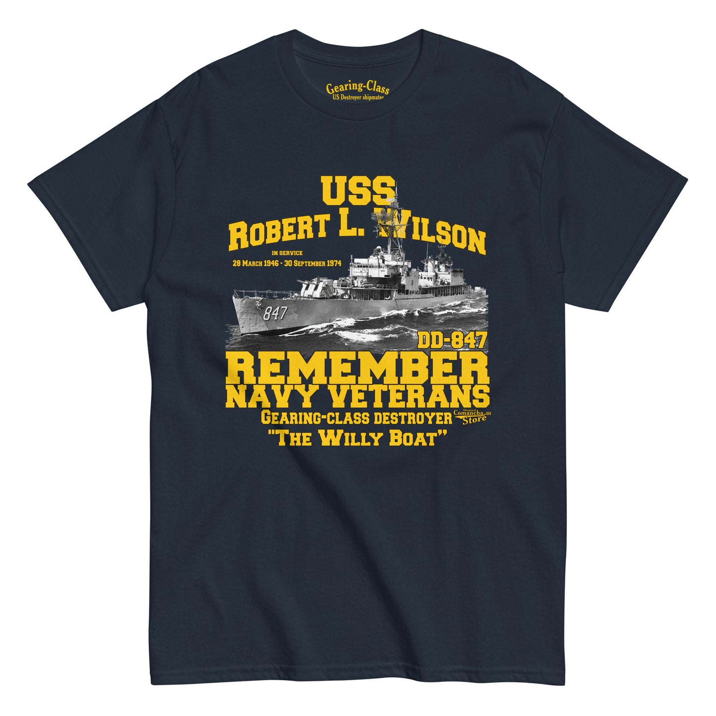 USS Robert L. Wilson DD-847 Destroyer tee