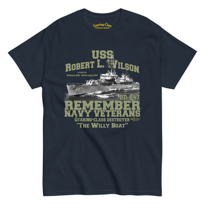 USS Robert L. Wilson DD-847 Shipmates tee