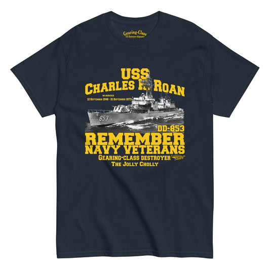 USS Charles H. Roan DD-853 Destroyer t-shirt