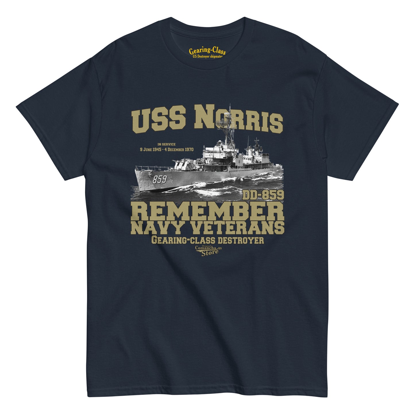 USS Norris DD-859 Shipmates T-shirt,