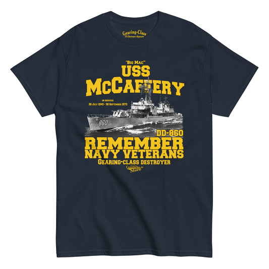 USS McCaffery DD-860 Destroyer T-shirt,