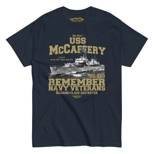 USS McCaffery DD-860 Destroyer T-shirt,