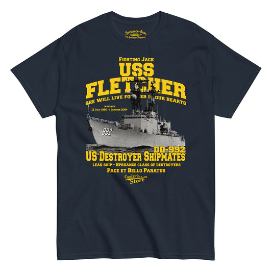 USS Fletcher DD-992 Shipmates tee,