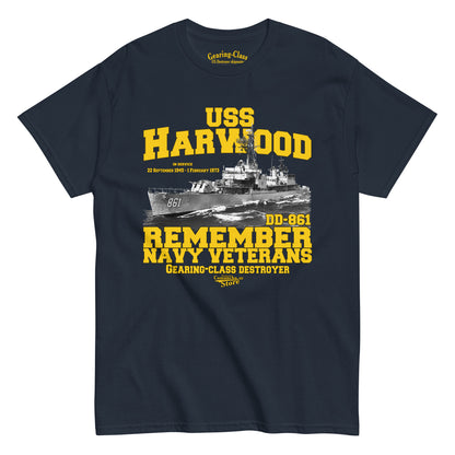 USS Harwood DD-861 Destroyer t-shirt