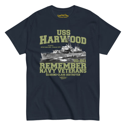 USS Harwood DD-861 Destroyer tee,