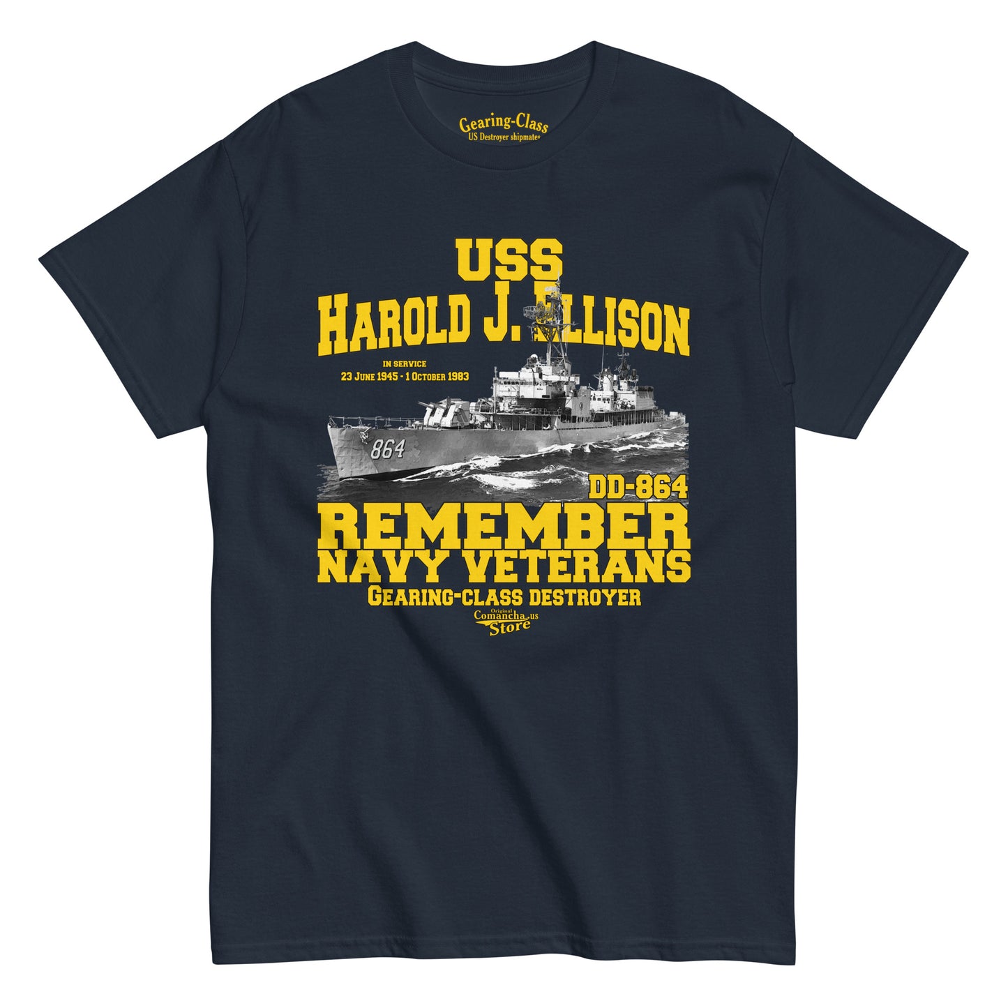 USS Harold J. Ellison DD-864 Destroyer T-shirt,