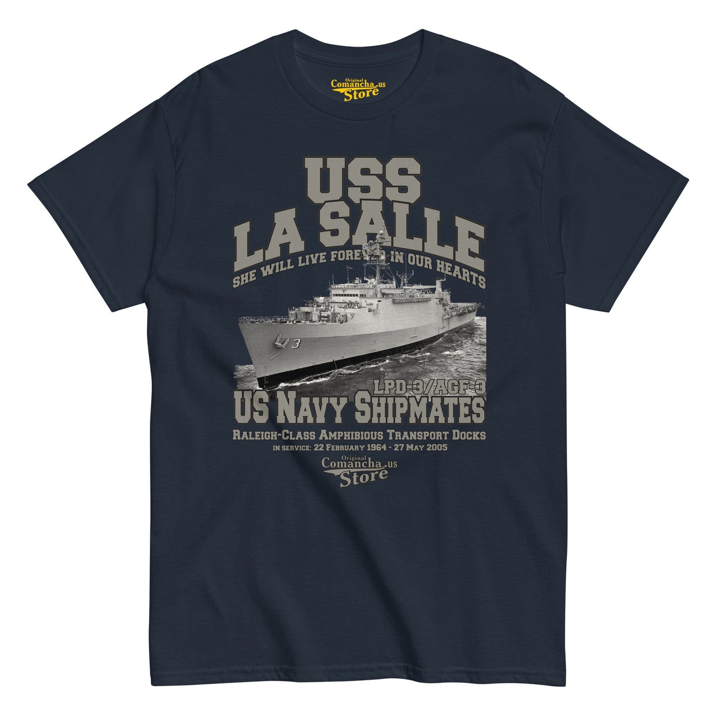 USS La Salle LPD-3 Navy Shipmates Tee,