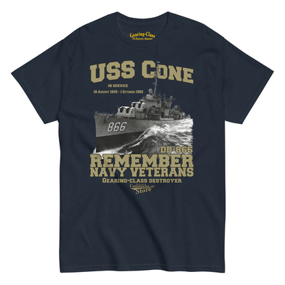 USS Cone DD-866 Shipmates T-shirt,